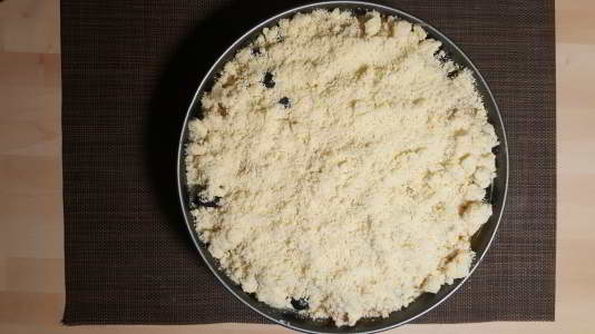 Backidee für Kuchen mit Blaubeeren und Mandarinen